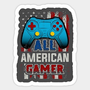 All American Gamer Sticker